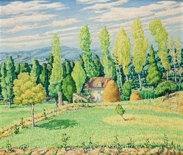 Paisaje Oil Painting by Mariano Pidelaserra Brias