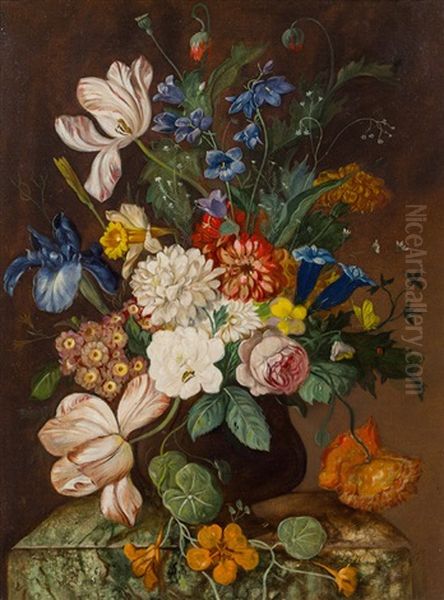 Blumenstillleben by Franz Xaver Pieler