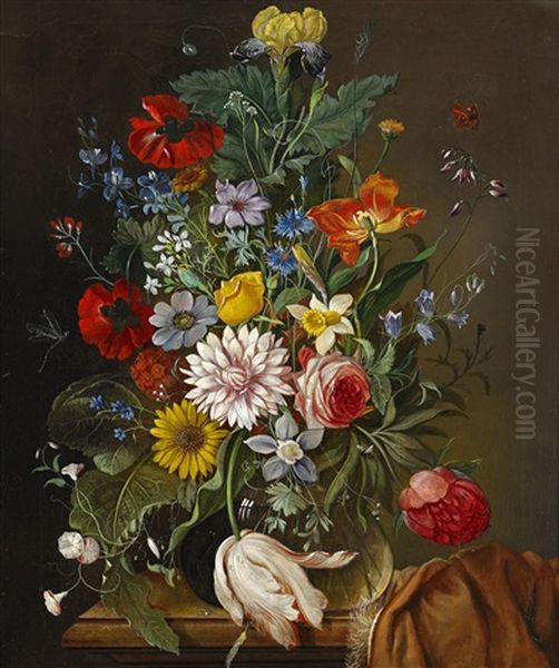 Blomsterstilleben by Franz Xaver Pieler