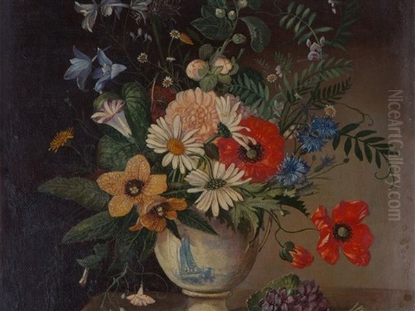 Still Life With Flowers by Franz Xaver Pieler