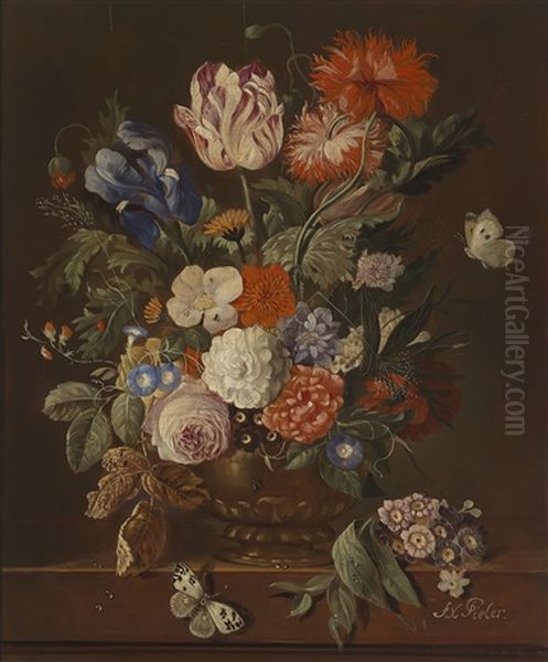 Blumenstillleben by Franz Xaver Pieler