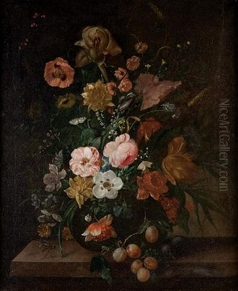 Blumenstilleben Oil Painting by Franz Xaver Pieler