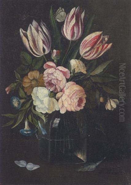 Blumenstilleben Oil Painting by Franz Xaver Pieler