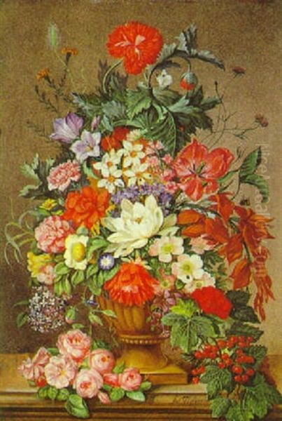 Blumenstilleben by Franz Xaver Pieler