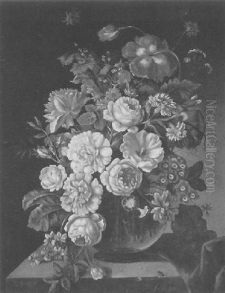 Floral Still Life by Franz Xaver Pieler