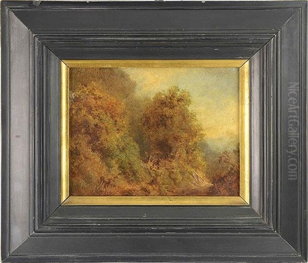 Landscape Oil Painting by August Bedrich Piepenhagen