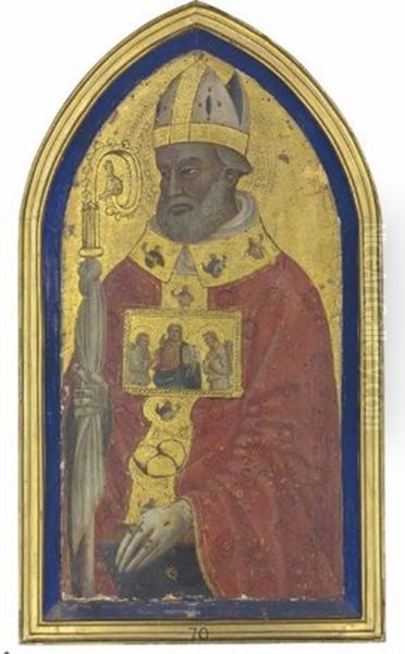 Saint Nicholas Of Bari Oil Painting by  Pier Francesco Fiorentino