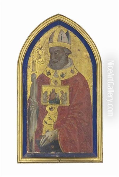 Saint Nicholas Of Bari Oil Painting by  Pier Francesco Fiorentino