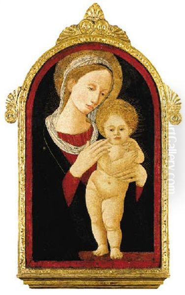 The Madonna And Child Oil Painting by  Pier Francesco Fiorentino