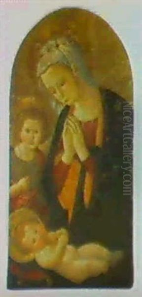 The Madonna And Child With The Infant St. John The Baptist Oil Painting by  Pier Francesco Fiorentino