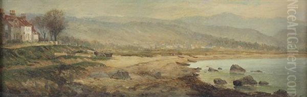 View In The Island Of Arran Off The Mouth Of The River Clyde, Scotland Oil Painting by Charles Franklin Pierce