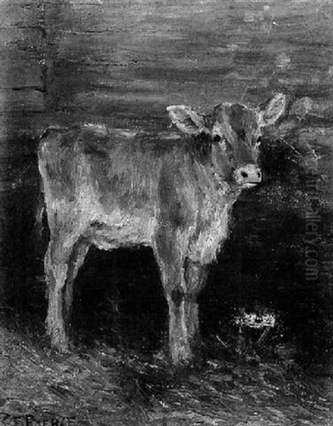 Cows Oil Painting by Charles Franklin Pierce