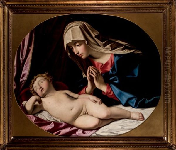 Madonna Con Nino Oil Painting by Giovanni Antonio de Pieri (Il Zoppo)