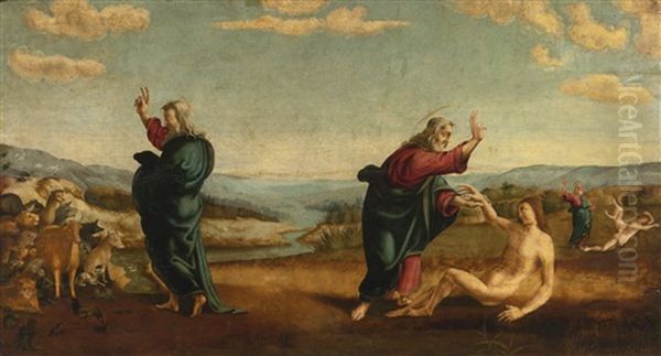 Three Episodes From The Creation Oil Painting by  Piero di Cosimo