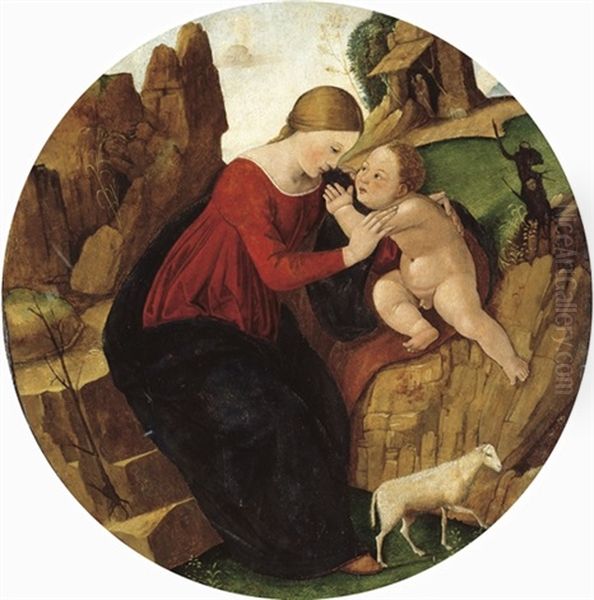 The Rest On The Flight Into Egypt Oil Painting by  Piero di Cosimo