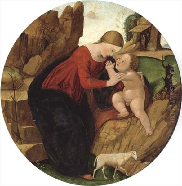 The Rest On The Flight Into Egypt Oil Painting by  Piero di Cosimo