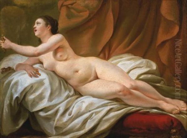 Danae Oil Painting by Jean Baptiste Marie Pierre