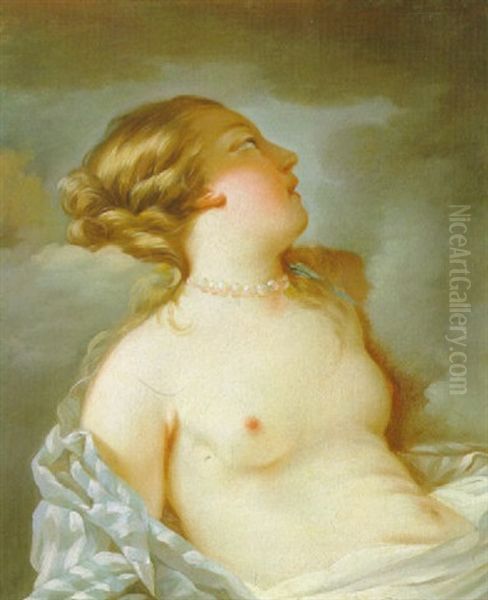 Etude Pour La Figure De Io Oil Painting by Jean Baptiste Marie Pierre