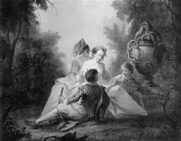 Le Livre Oil Painting by Jean Baptiste Marie Pierre