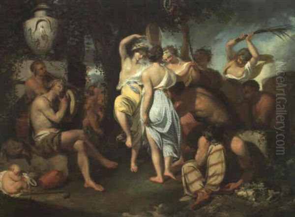 Bacchanale Oil Painting by Jean Baptiste Marie Pierre