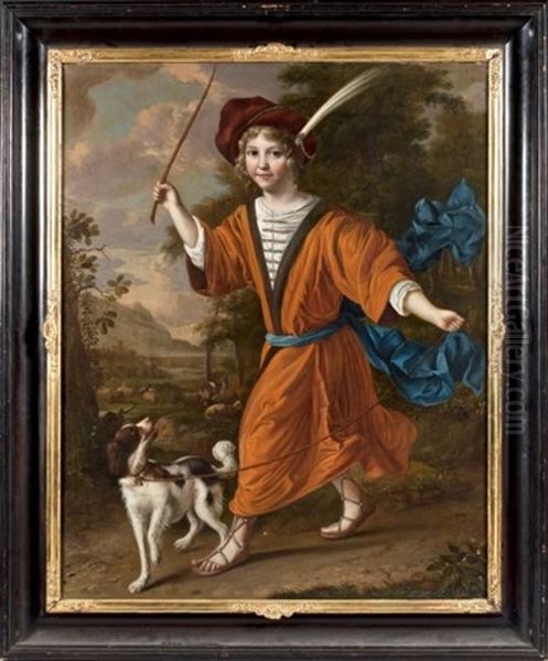 Jeune Garcon Et Son Chien Oil Painting by Christoffel Pierson