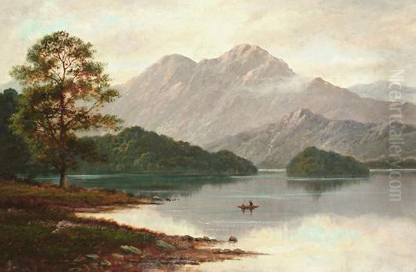 Loch Katrine Oil Painting by John Henry Boel