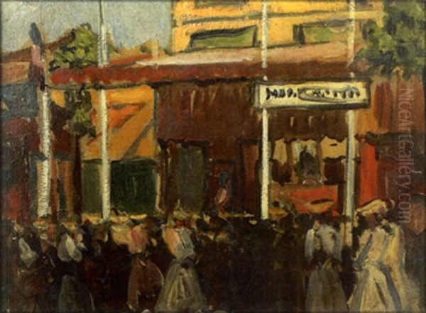 Foire De Montmartre Oil Painting by Fernand Piet