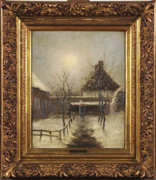 Jardin Enneige Oil Painting by Evert Pieters