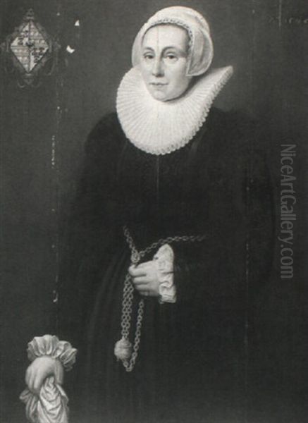 Portrait Of A Lady Oil Painting by Pieter Pietersz the Younger