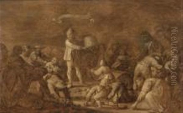 < T Wil Al Raapen > (chacun Veut Sa Part) by Adriaen Pietersz van de Venne