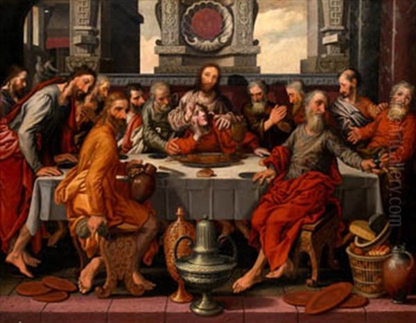 La Ultima Cena Oil Painting by Pieter Pietersz