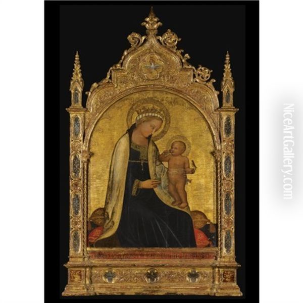 Madonna Of Humility Oil Painting by  Pietro di Domenico