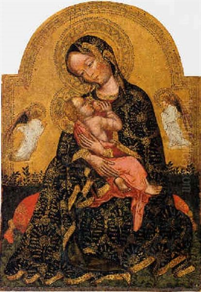 Madonna Of Humility Oil Painting by Zanino di Pietro