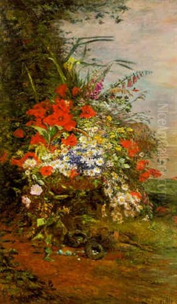 Fleurs Des Champs Oil Painting by Ludovic Piette