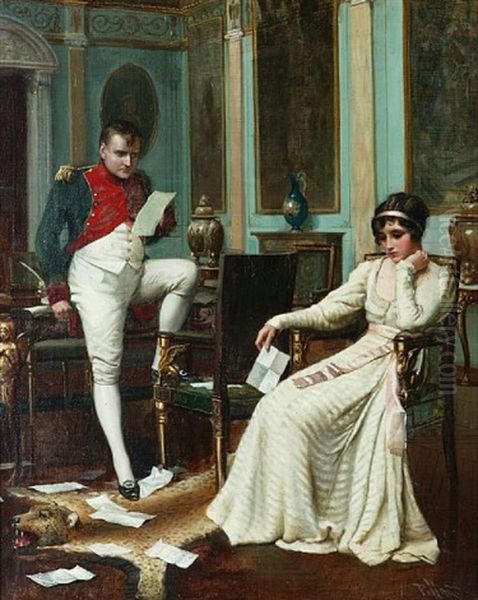 Napoleon And Josephine Oil Painting by Harold H. Piffard