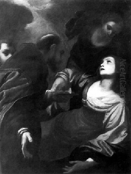 The Last Communion Of Saint Lucy Oil Painting by Simone Pignone