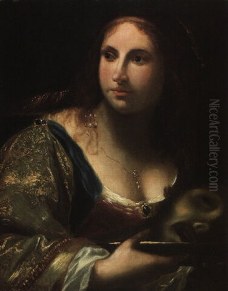 Salome Mit Dem Kopf Johannes Des Taufers Oil Painting by Simone Pignone