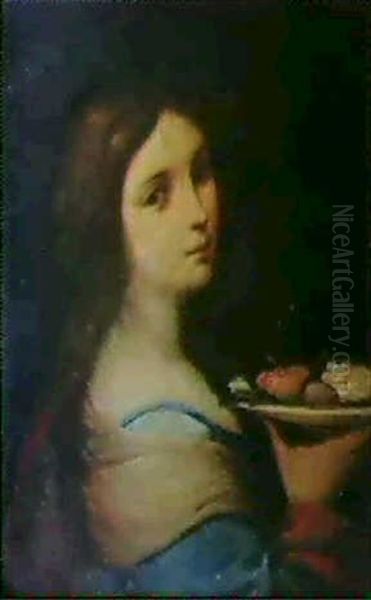 Saint Dorothea Oil Painting by Simone Pignone