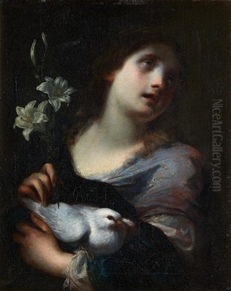 An Allegory Of Purity Oil Painting by Simone Pignoni