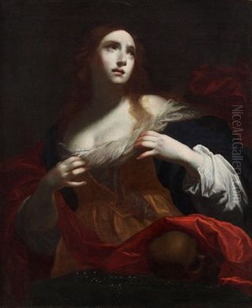 Die Heilige Magdalena Oil Painting by Simone Pignoni