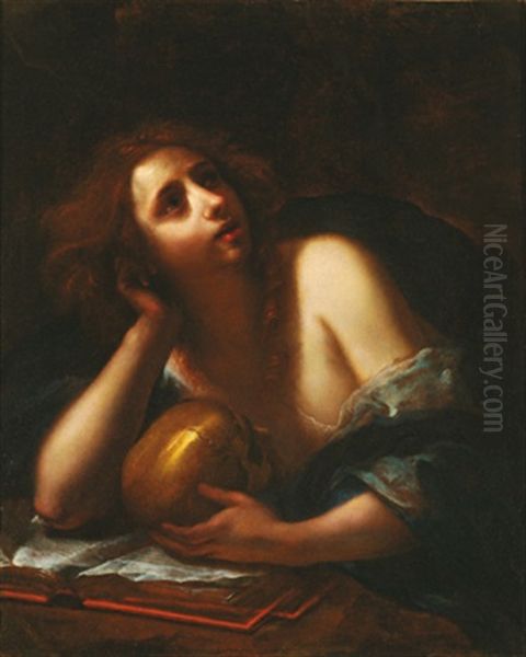 Die Heilige Maria Magdalena Oil Painting by Simone Pignoni