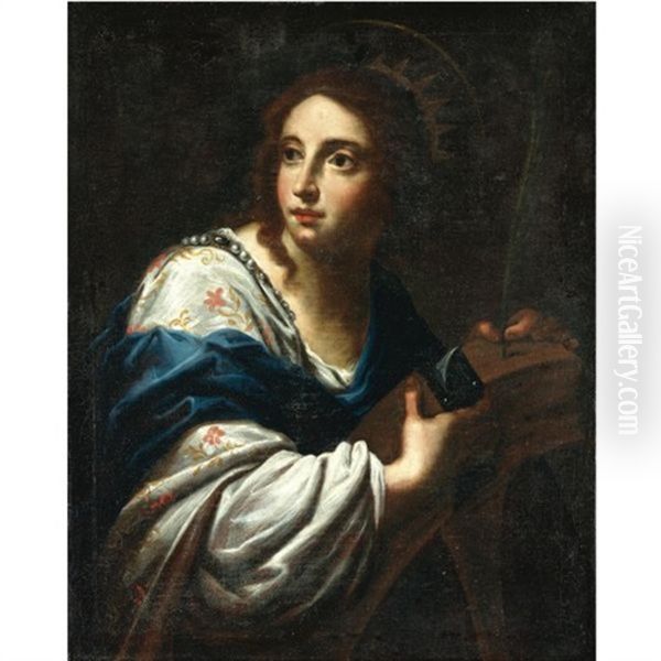 Saint Catherine Oil Painting by Simone Pignoni