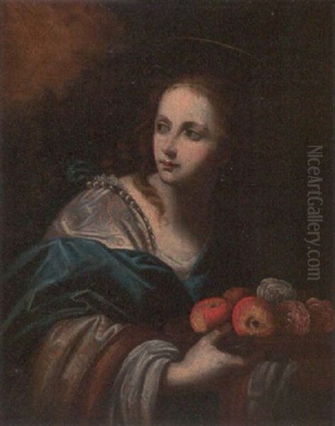 Saint Dorothea Oil Painting by Simone Pignoni