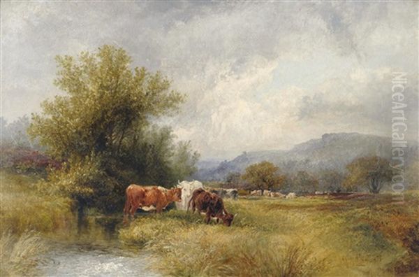 On The Longshaw Moors, Derbyshire Oil Painting by Walter Henry Pigott