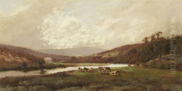 A Spring Morning, Lane Cove, New South Wales Oil Painting by William Charles Piguenit