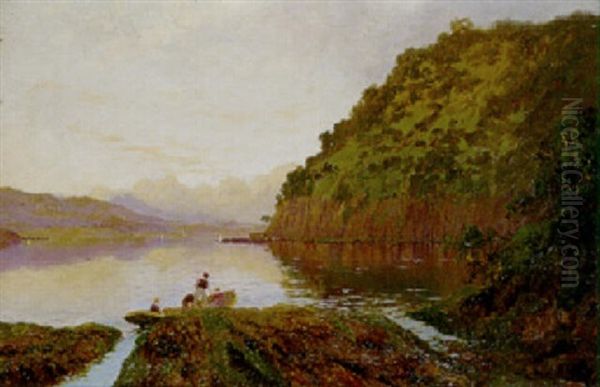 River Derwent, Tasmania Oil Painting by William Charles Piguenit