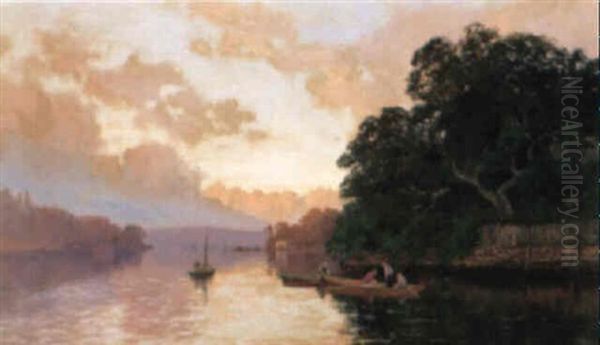 An Autumn Morning, Lane Cove From Fig Tree, Nsw by William Charles Piguenit