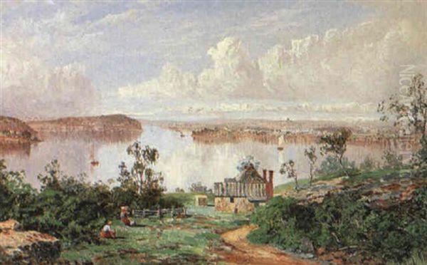 View Of Parramatta River At Onion Point Oil Painting by William Charles Piguenit