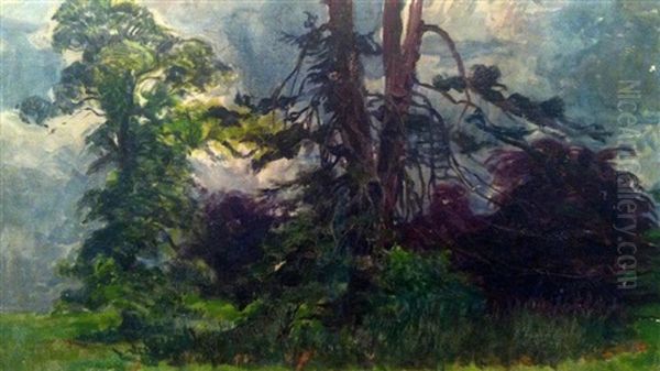 Landscape Oil Painting by Leopold Pilichowski