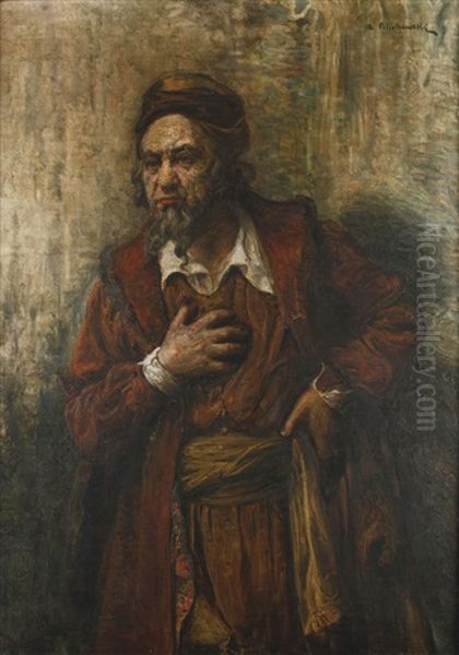 Shylock Oil Painting by Leopold Pilichowski